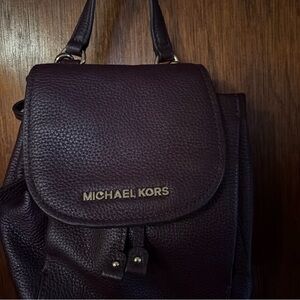 Michael Kors Espresso Leather Backpack